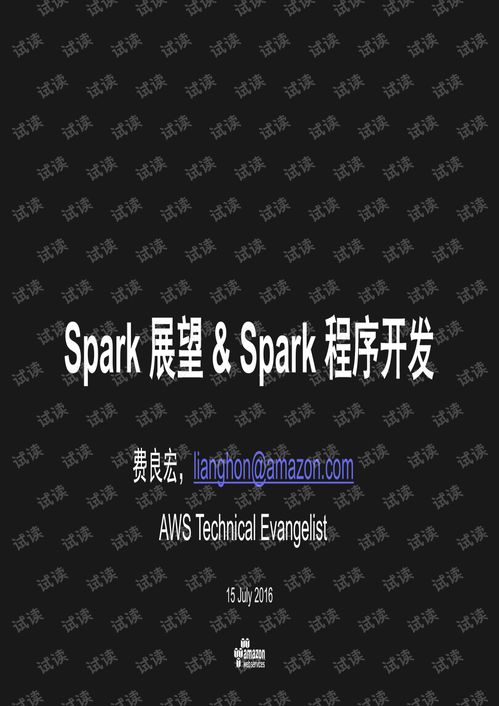 Spark技術(shù)展望與應(yīng)用開發(fā) 云計算巨擘AWS資深顧問的專業(yè)洞見